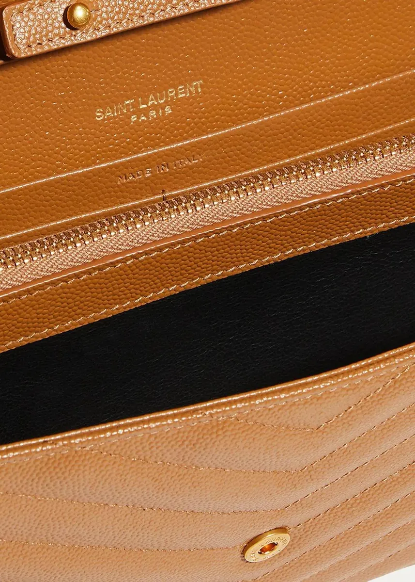 Saint Laurent Logo Quilted Leather Shoulder Bag | Thumbnail 3 Saint Laurent Logo Quilted Leather Shoulder Bag | Thumbnail 3