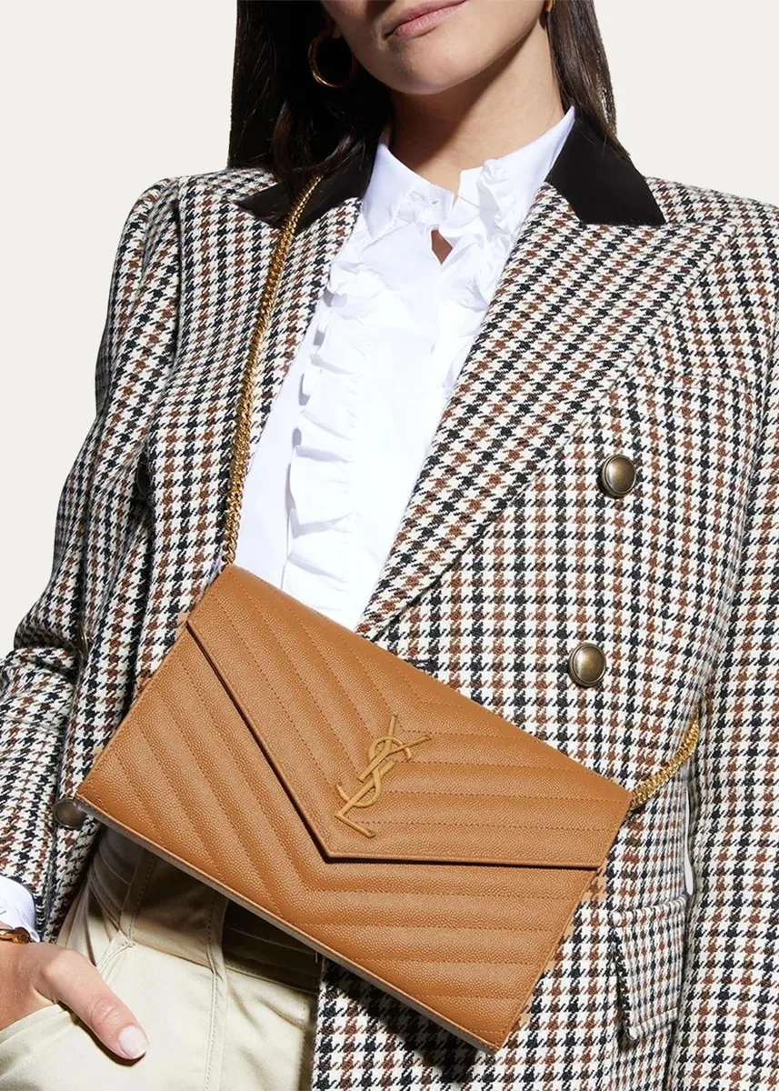 Saint Laurent Logo Quilted Leather Shoulder Bag | Thumbnail 4 Saint Laurent Logo Quilted Leather Shoulder Bag | Thumbnail 4