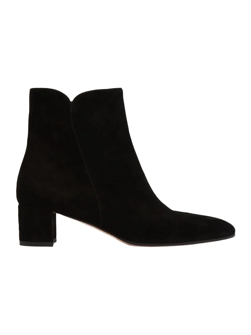 Gianvito Rossi 45mm Suede Ankle Boots
