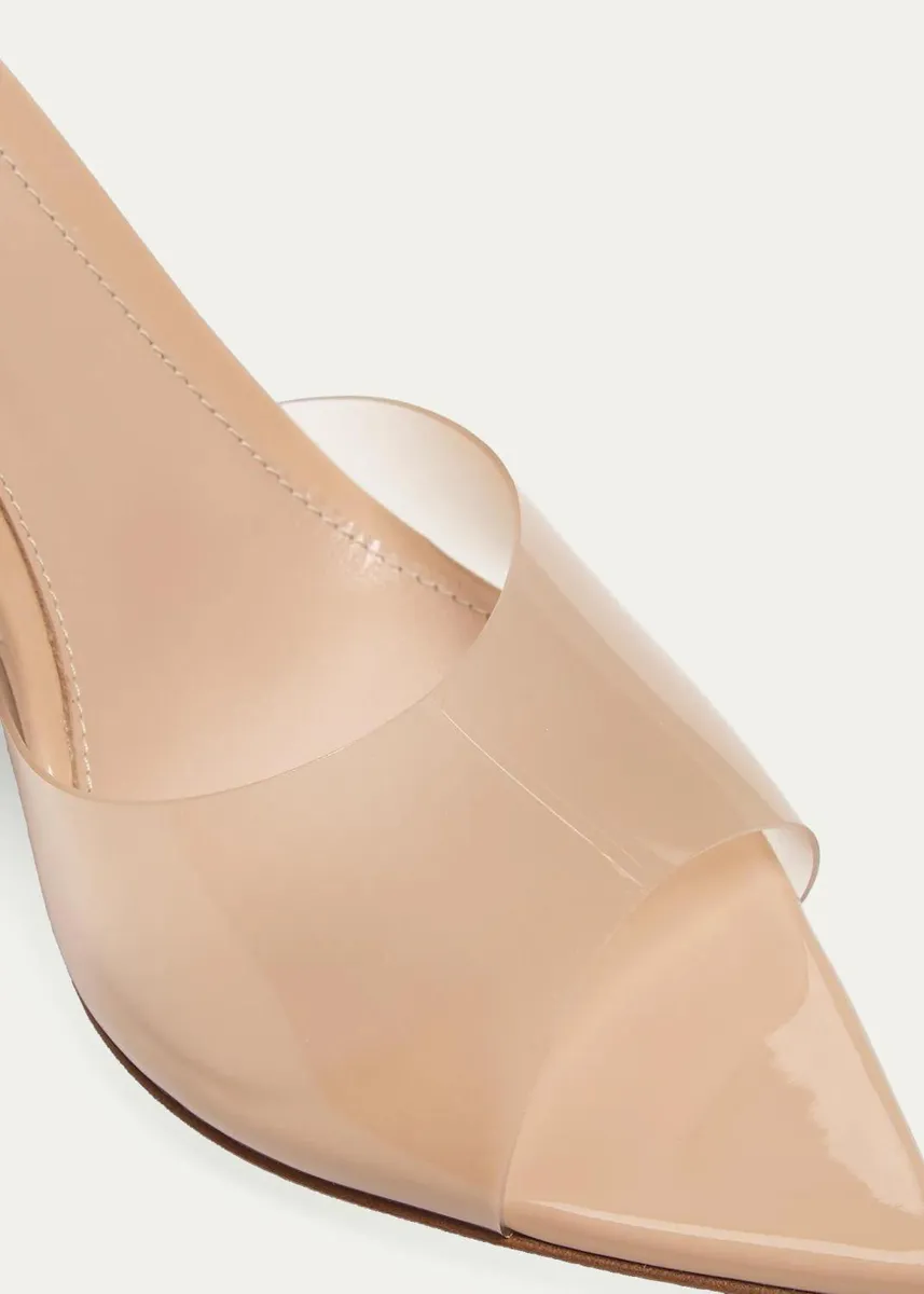 Gianvito Rossi Elle Transparent Mule Sandals | Thumbnail 3 Gianvito Rossi Elle Transparent Mule Sandals | Thumbnail 3