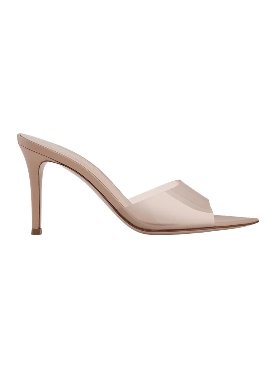 Elle Transparent Mule Sandals Elle Transparent Mule Sandals
