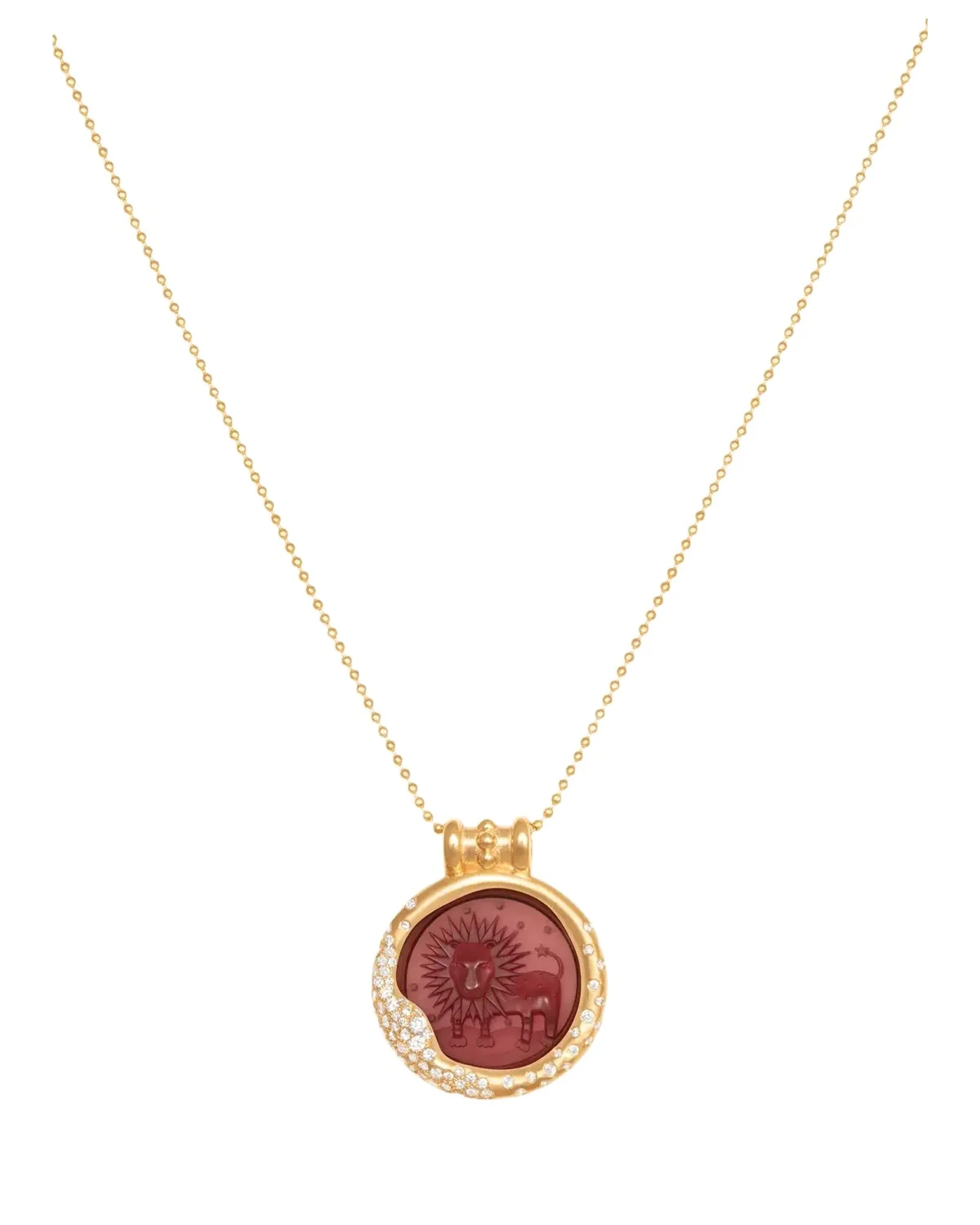 18K Yellow Gold, 0.024 TCW Diamond, Amethyst Necklace 18K Yellow Gold, 0.024 TCW Diamond, Amethyst Necklace