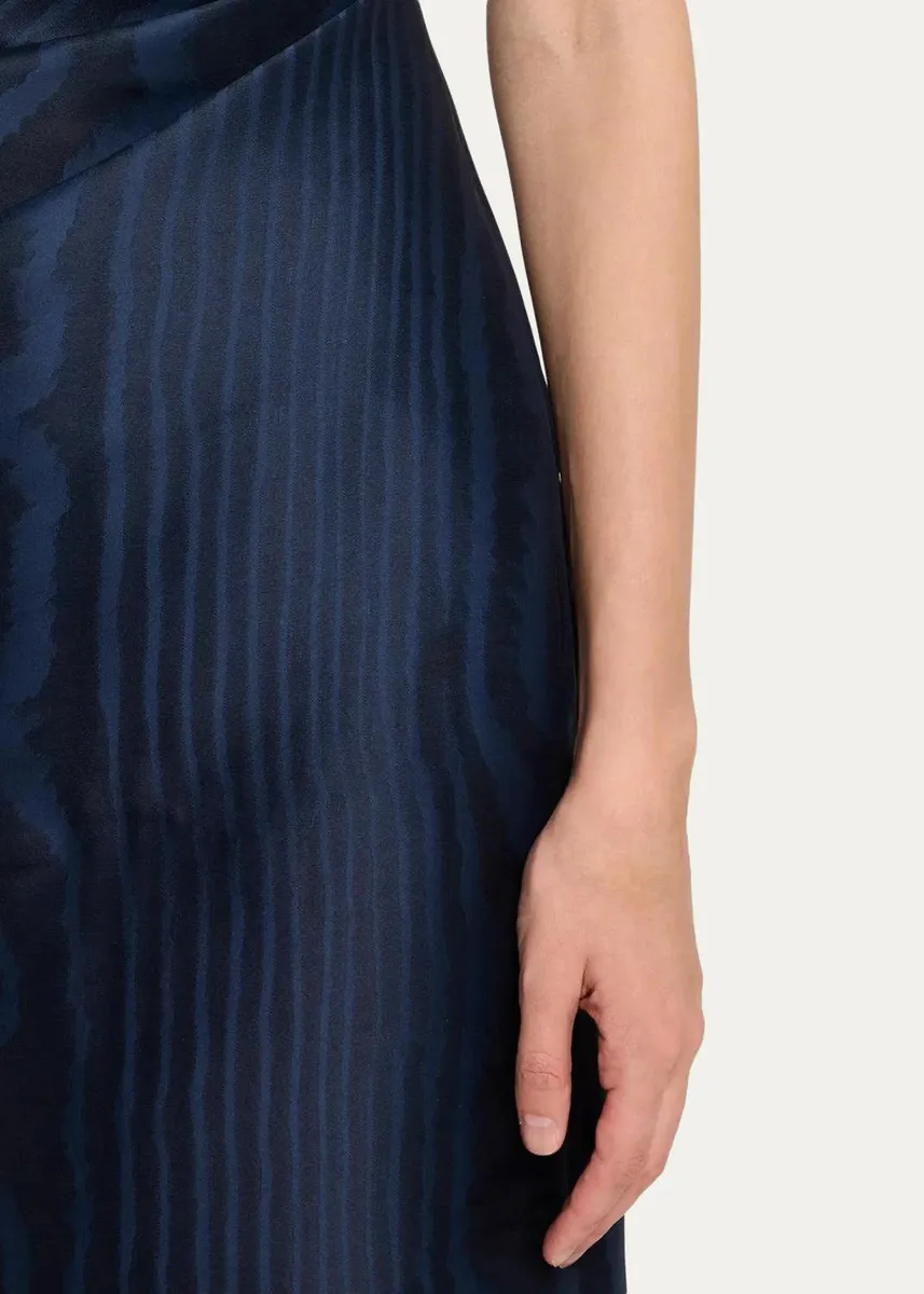 Oscar de la Renta Off-The-Shoulder Moire Silk Gazar Gown | Thumbnail 5 Oscar de la Renta Off-The-Shoulder Moire Silk Gazar Gown | Thumbnail 5