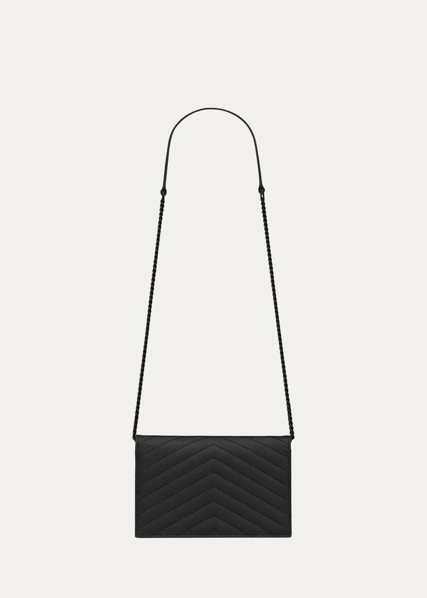 Saint Laurent YSL Chevron Quilted Leather Crossbody Bag | Thumbnail 2