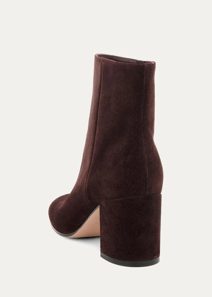 Gianvito Rossi Joelle 70MM Suede Ankle Boots | Thumbnail 2 Gianvito Rossi Joelle 70MM Suede Ankle Boots | Thumbnail 2