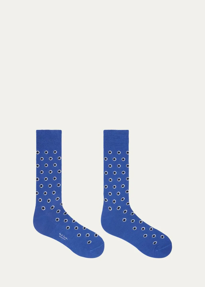 Paul Smith Men's Polka Dot Crew Socks | Thumbnail 4 Paul Smith Men's Polka Dot Crew Socks | Thumbnail 4
