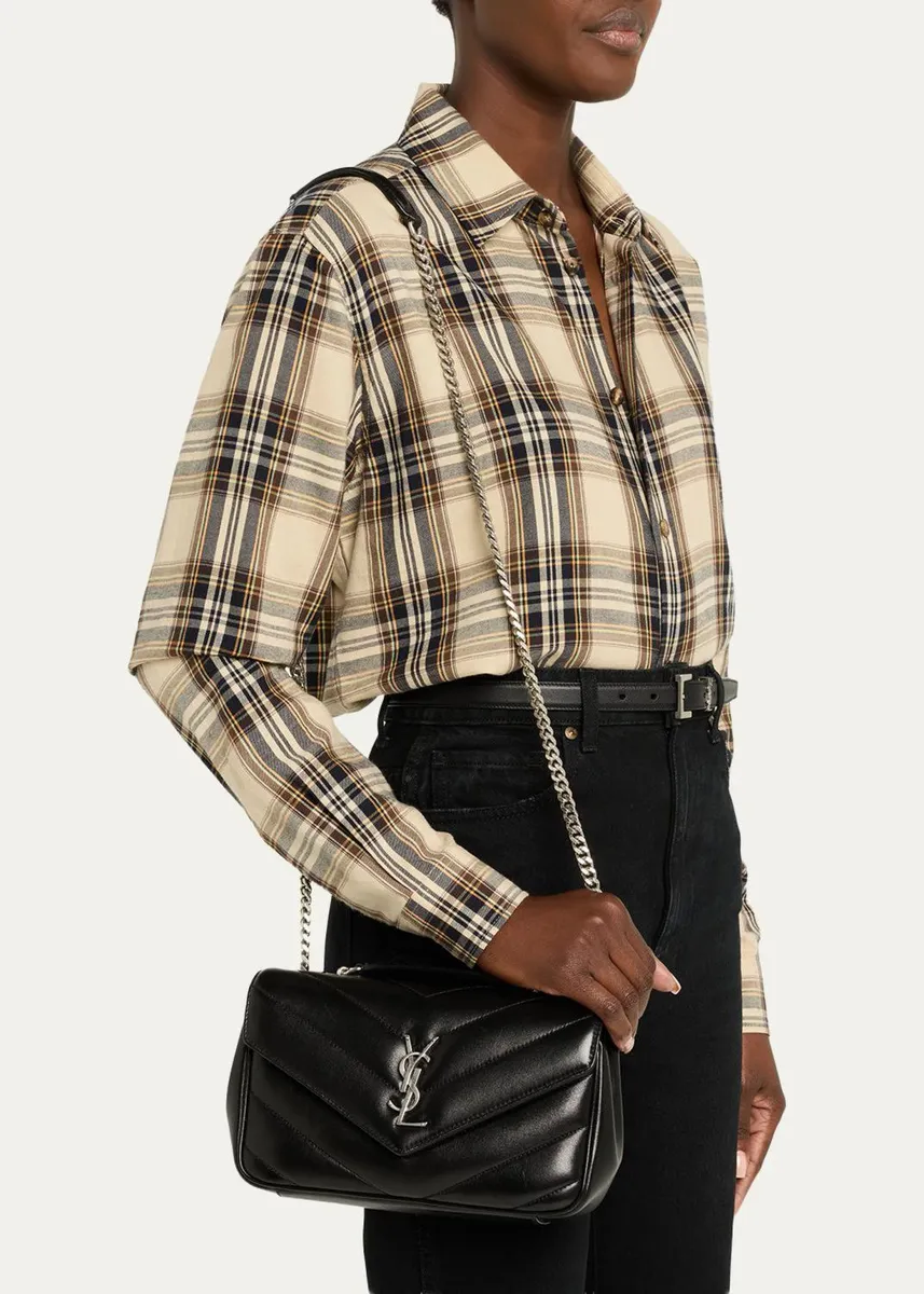 Saint Laurent Lou Lou YSL Quilted Leather Crossbody Bag | Thumbnail 2