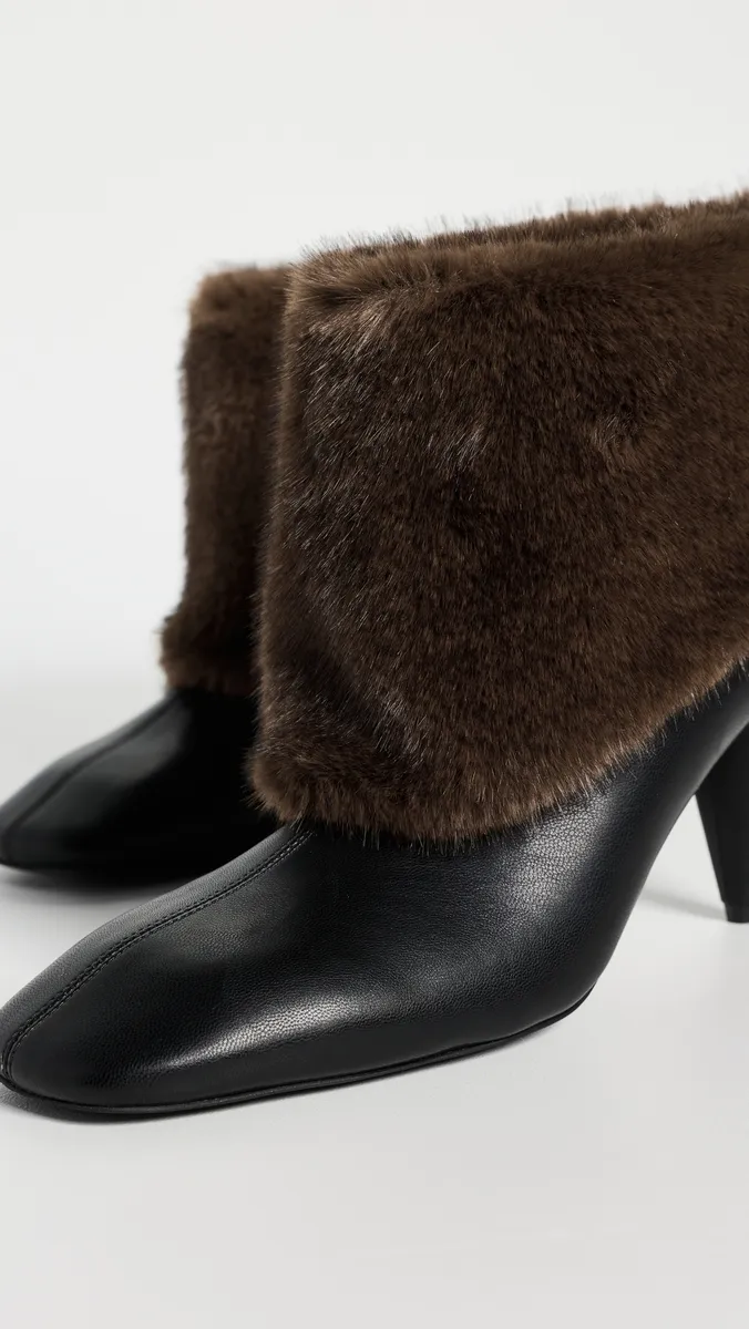 Stella McCartney Faux Leather and Mink Trim Boots | Thumbnail 6 Stella McCartney Faux Leather and Mink Trim Boots | Thumbnail 6