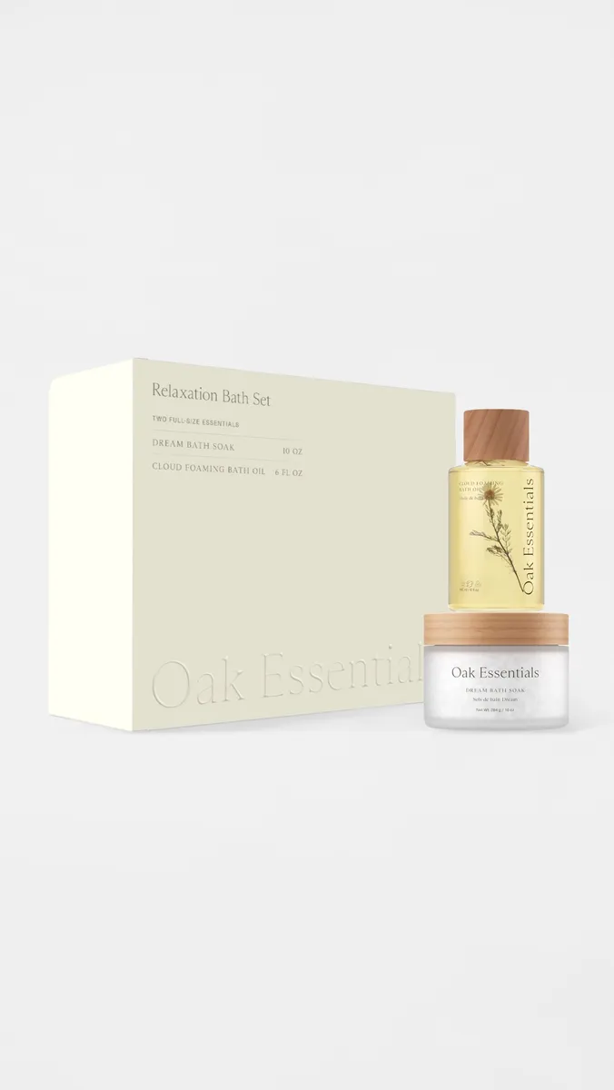 Oak Essentials Relaxation Bath Set No Color | Thumbnail 2