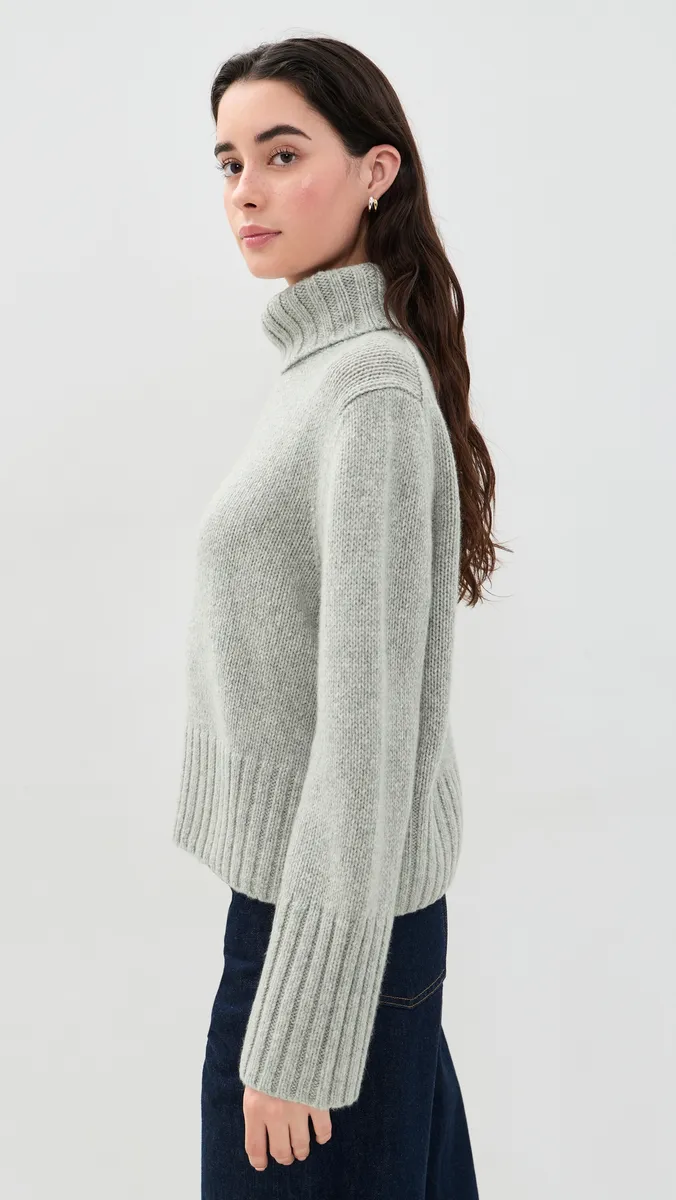 Jenni Kayne Cropped Cashmere Jet Turtleneck Sweater | Thumbnail 4 Jenni Kayne Cropped Cashmere Jet Turtleneck Sweater | Thumbnail 4
