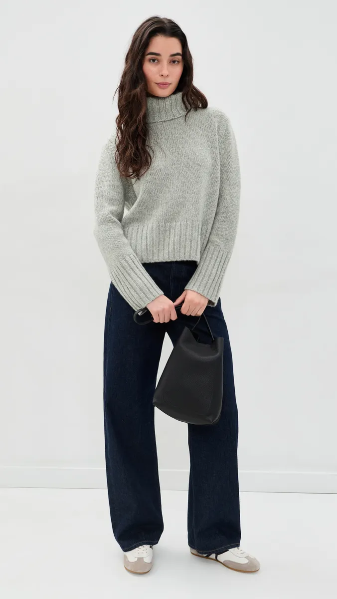 Jenni Kayne Cropped Cashmere Jet Turtleneck Sweater | Thumbnail 5 Jenni Kayne Cropped Cashmere Jet Turtleneck Sweater | Thumbnail 5