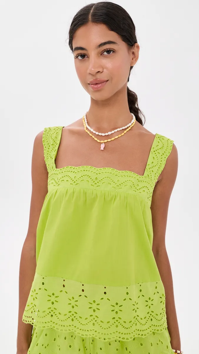 Playa Lucila Eyelet Tank Top | Thumbnail 2 Playa Lucila Eyelet Tank Top | Thumbnail 2