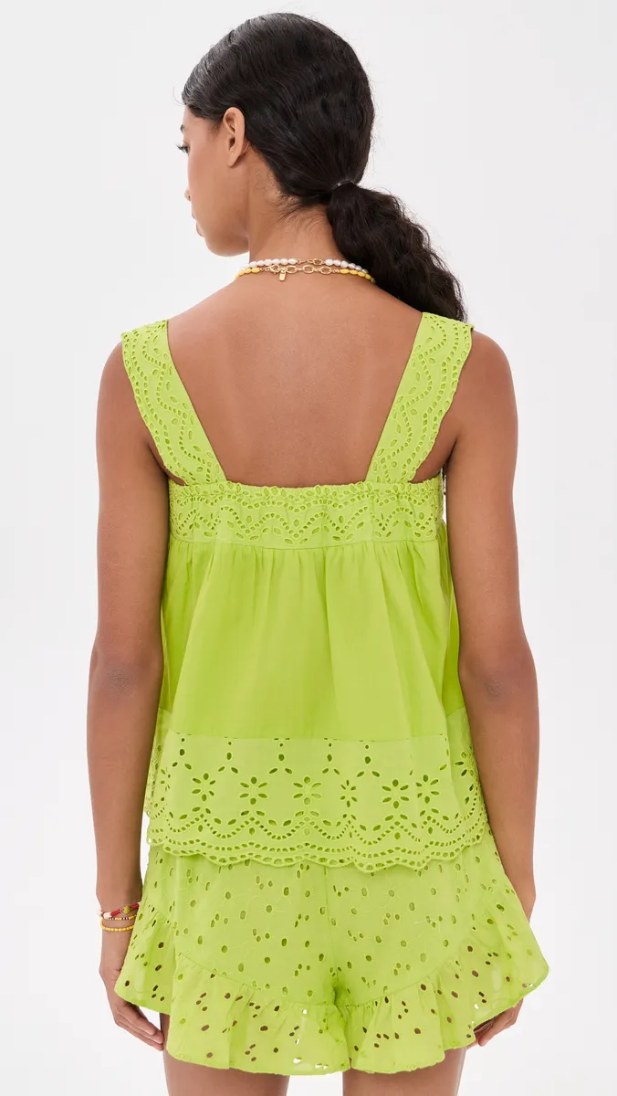 Playa Lucila Eyelet Tank Top | Thumbnail 3 Playa Lucila Eyelet Tank Top | Thumbnail 3