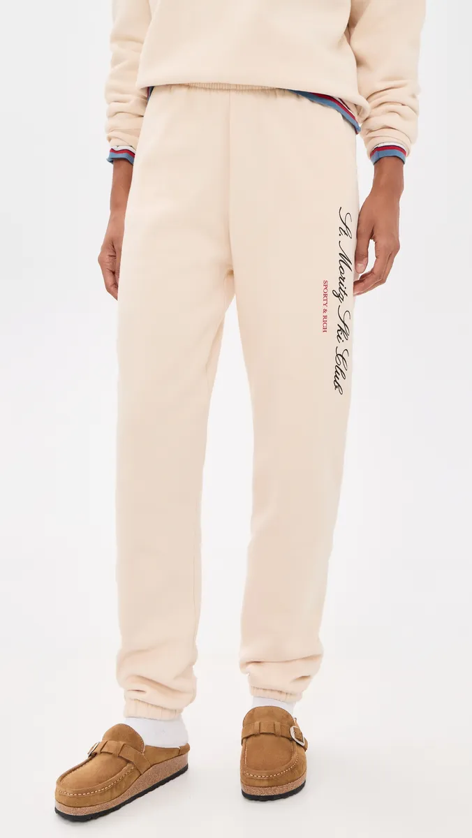 Sporty & Rich Ski Club Sweatpants | Thumbnail 2 Sporty & Rich Ski Club Sweatpants | Thumbnail 2