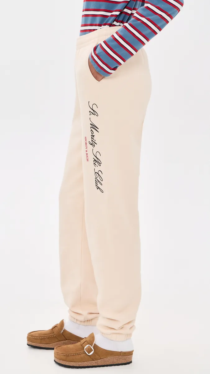 Sporty & Rich Ski Club Sweatpants | Thumbnail 4 Sporty & Rich Ski Club Sweatpants | Thumbnail 4