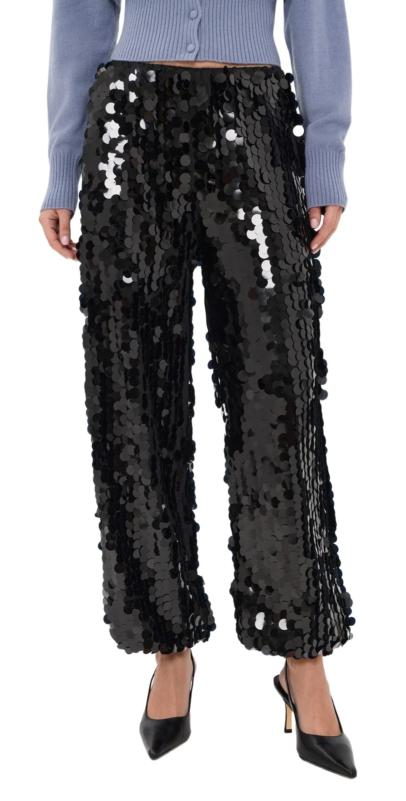 Never Fully Dressed Black Sequin Naomi Trousers
