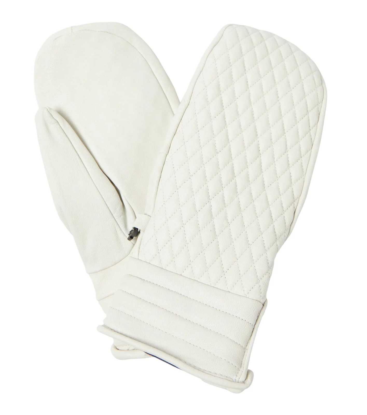 Athena quilted leather mittens