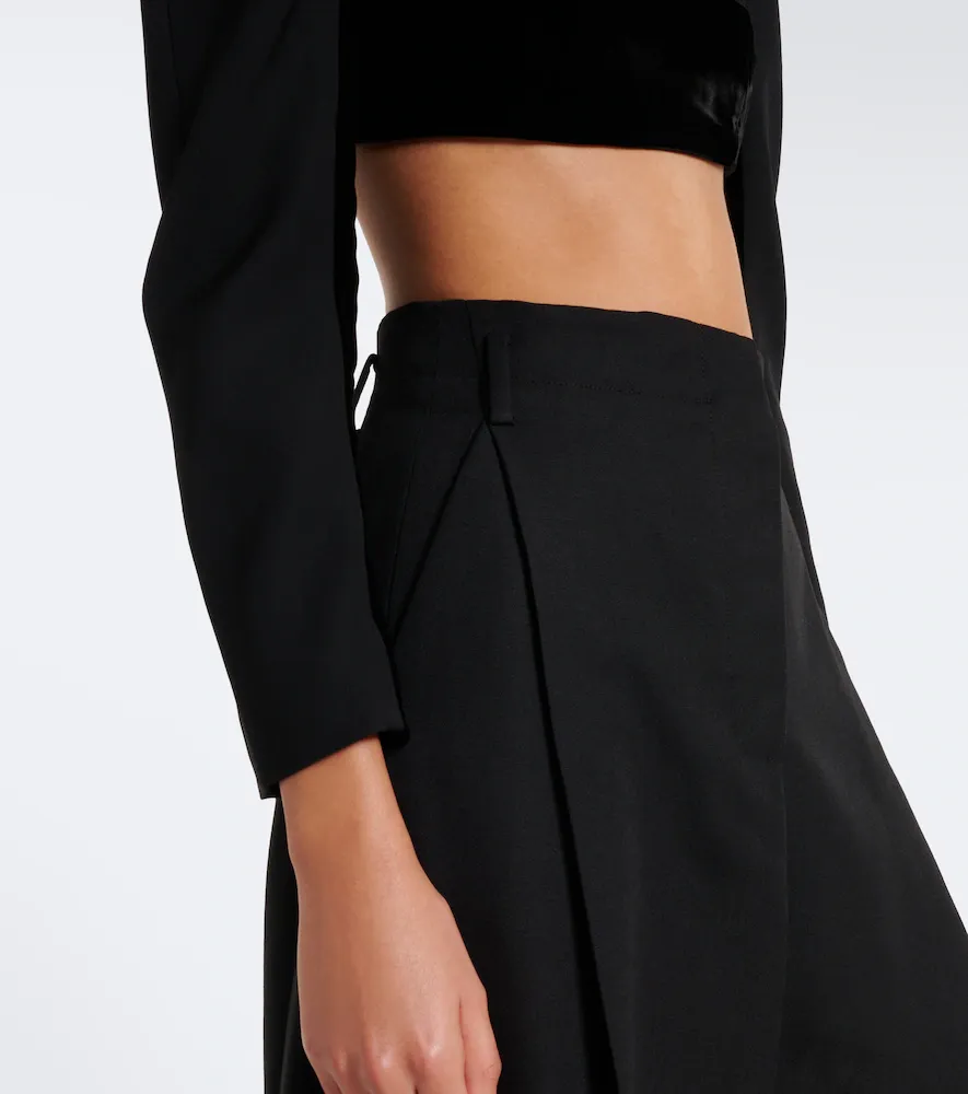 Jacquemus Tailleur wool and velvet crop top | Thumbnail 2