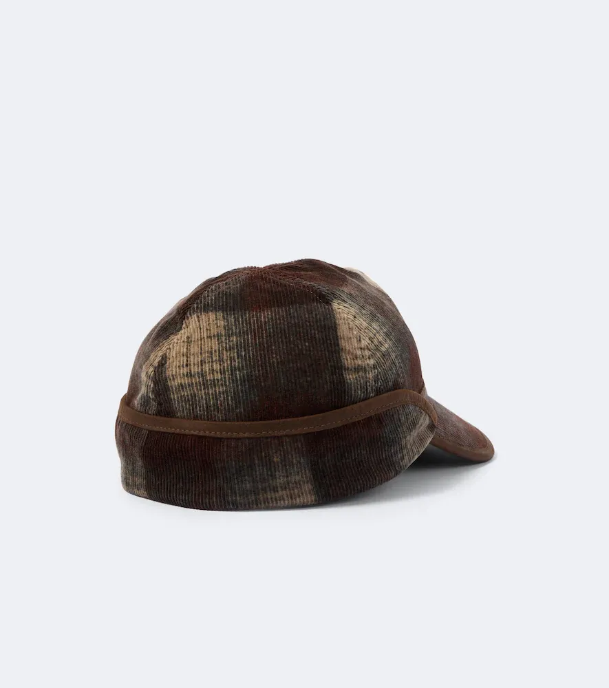 RRL Plaid cotton corduroy newsboy cap | Thumbnail 2
