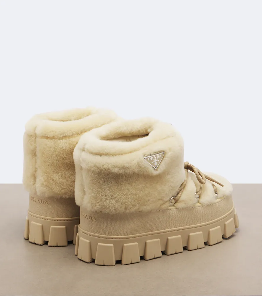Prada Shearling snow boots | Thumbnail 3 Prada Shearling snow boots | Thumbnail 3
