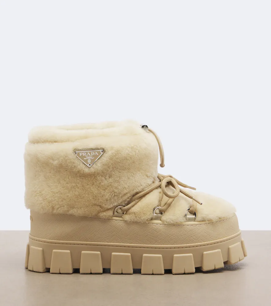 Prada Shearling snow boots | Thumbnail 4 Prada Shearling snow boots | Thumbnail 4