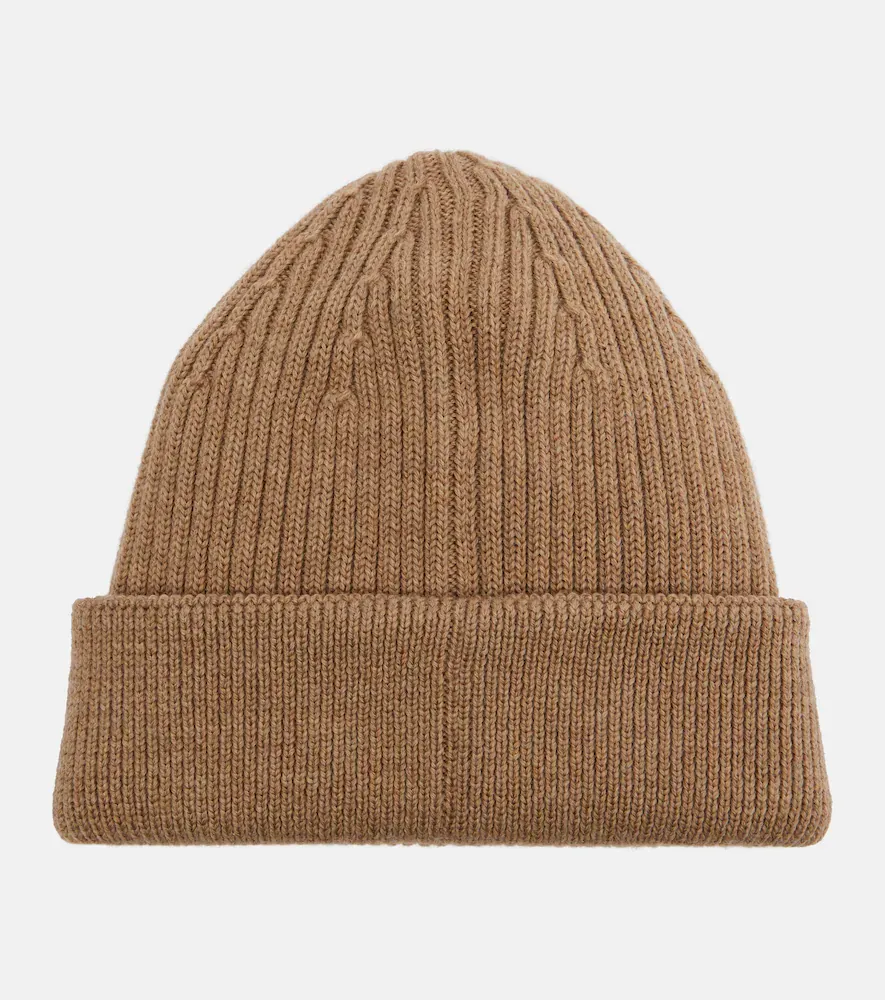 Loewe Logo embroidered ribbed-knit wool beanie | Thumbnail 4
