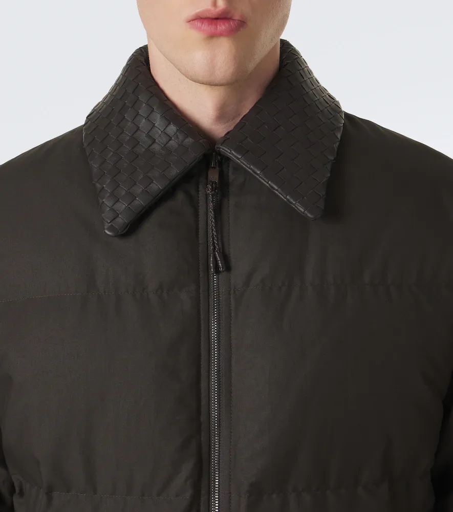 Bottega Veneta Intrecciato cotton-blend down jacket | Thumbnail 2