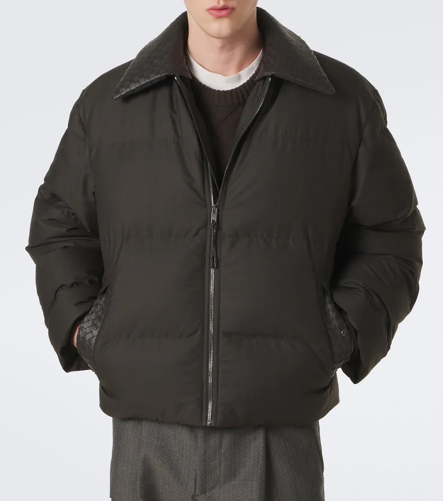 Bottega Veneta Intrecciato cotton-blend down jacket | Thumbnail 4