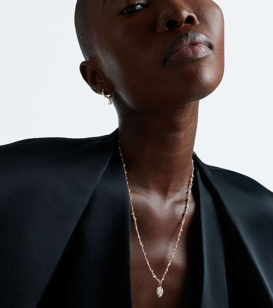 Anita Ko Shell By The Yard and Puka Shell 18kt gold pendant necklace with diamonds | Thumbnail 3 Anita Ko Shell By The Yard and Puka Shell 18kt gold pendant necklace with diamonds | Thumbnail 3