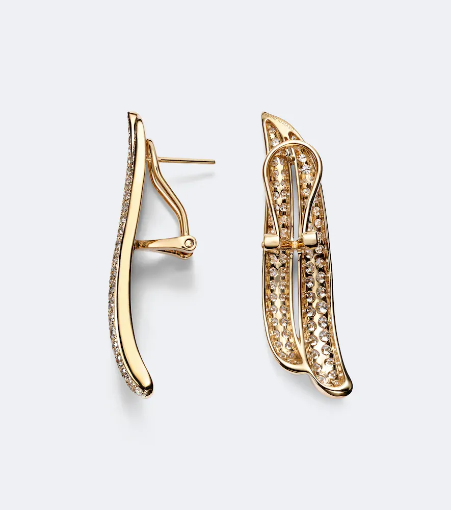 Anita Ko Eclipse Large 18kt gold earrings with diamonds | Thumbnail 4 Anita Ko Eclipse Large 18kt gold earrings with diamonds | Thumbnail 4
