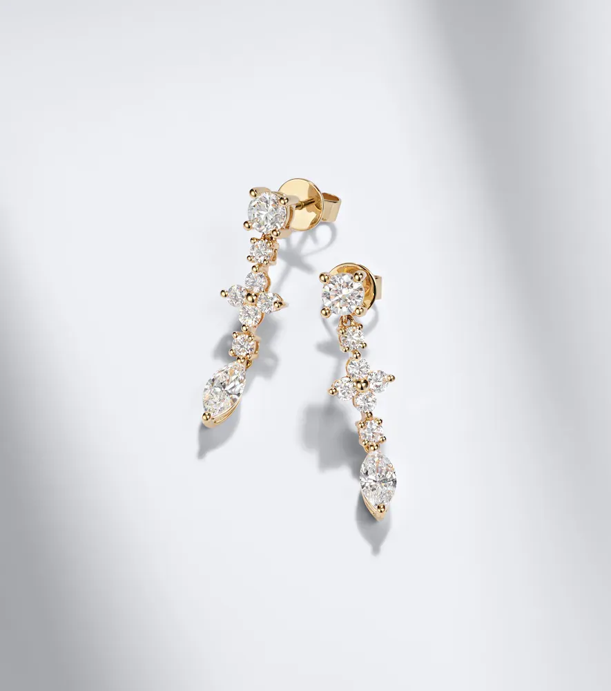 Anita Ko Vivi 18kt gold huggie earrings with diamonds | Thumbnail 5