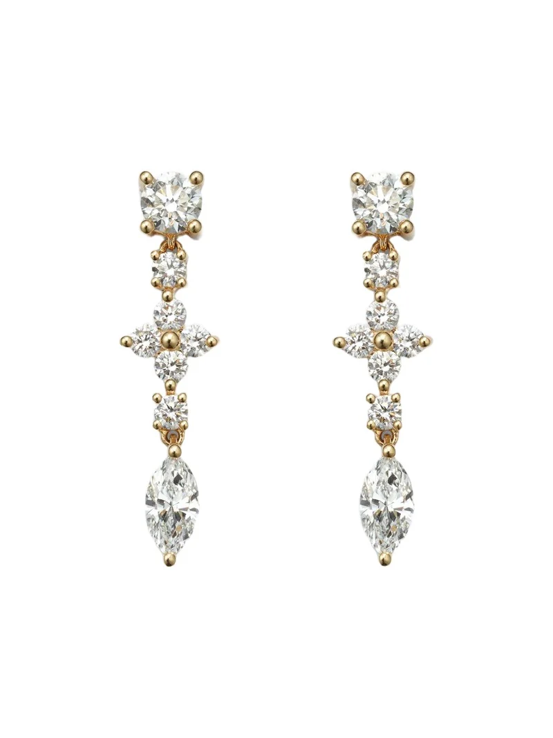 Vivi 18kt gold huggie earrings with diamonds Vivi 18kt gold huggie earrings with diamonds