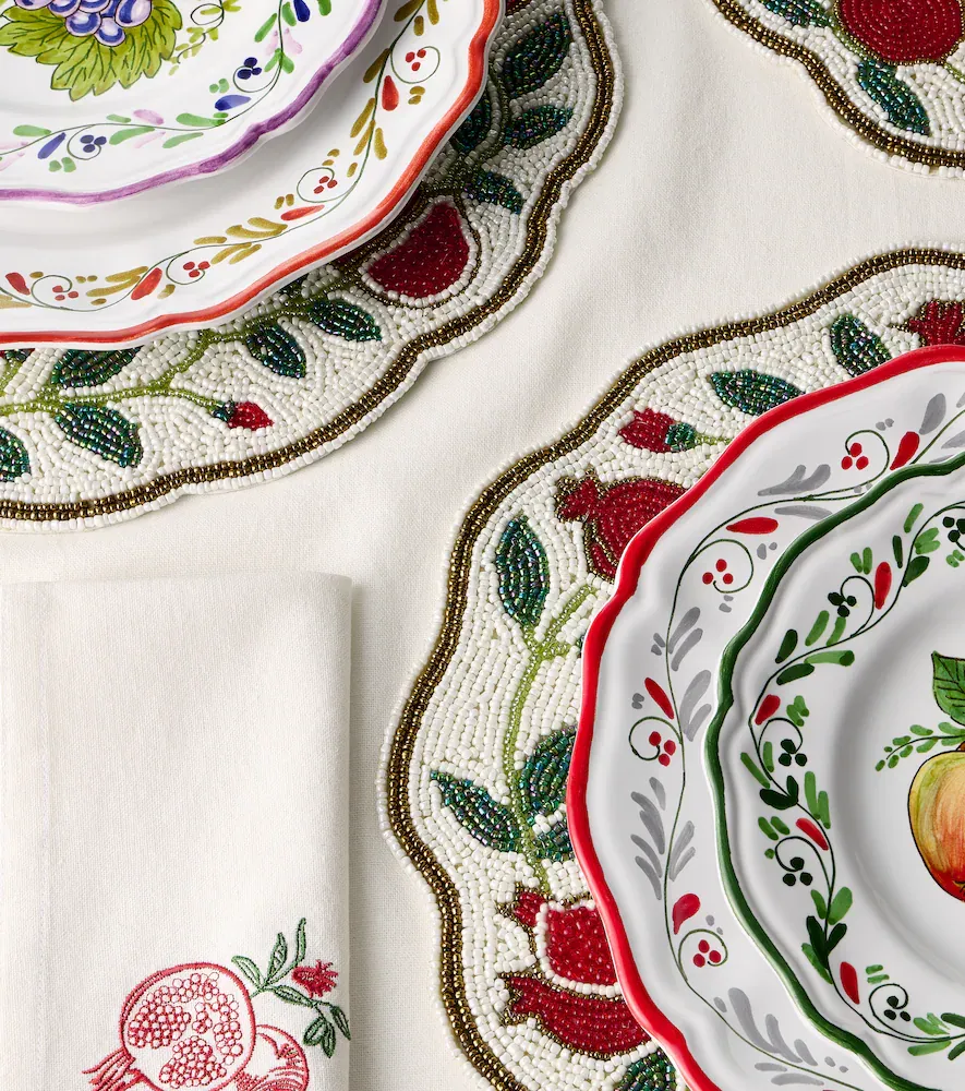 LES OTTOMANS Set of 4 beaded placemats | Thumbnail 2 LES OTTOMANS Set of 4 beaded placemats | Thumbnail 2