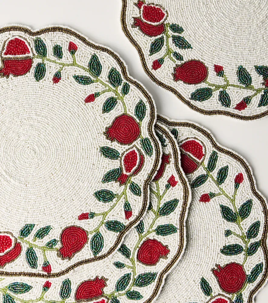 LES OTTOMANS Set of 4 beaded placemats | Thumbnail 4 LES OTTOMANS Set of 4 beaded placemats | Thumbnail 4