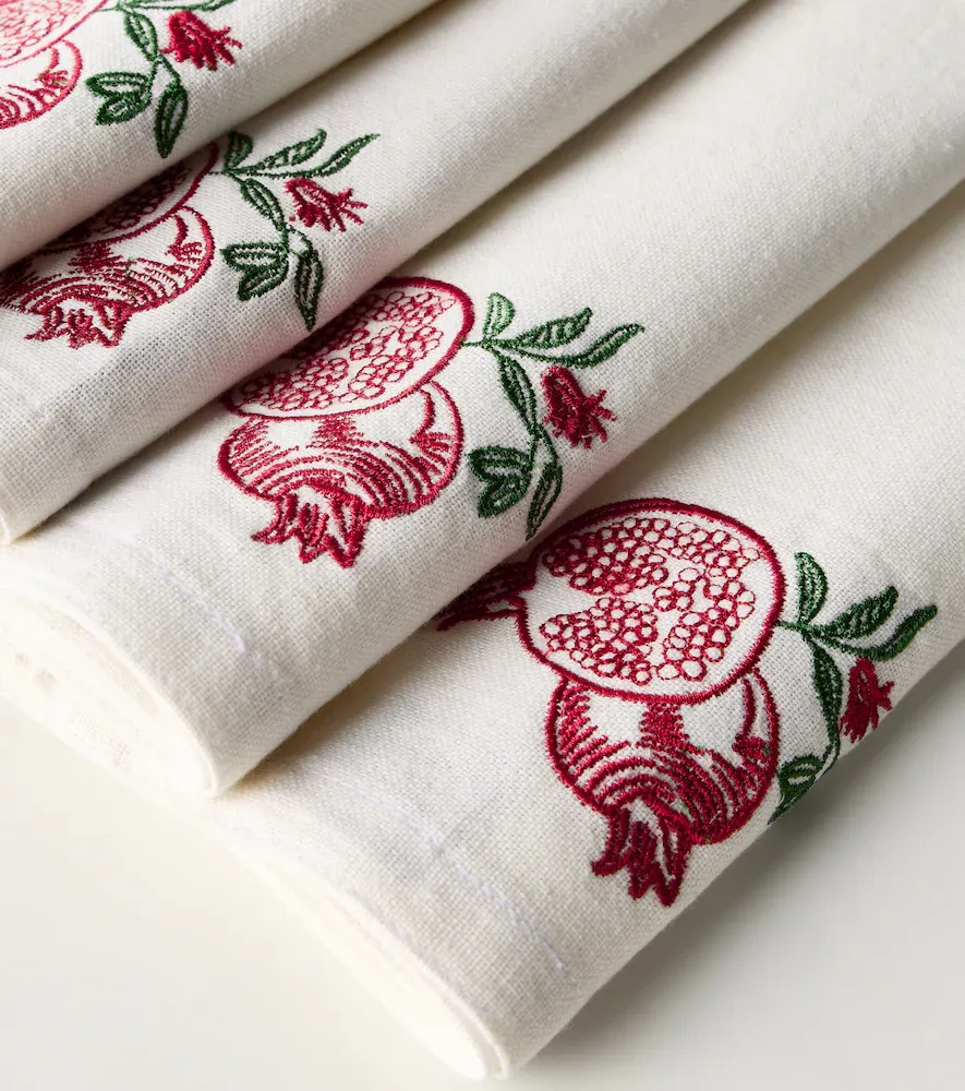 LES OTTOMANS Set of 4 embroidered linen napkins | Thumbnail 3 LES OTTOMANS Set of 4 embroidered linen napkins | Thumbnail 3