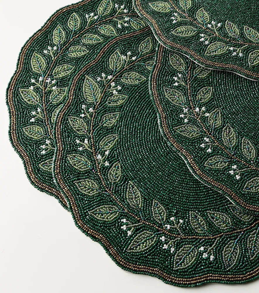 LES OTTOMANS Set of 4 beaded placemats | Thumbnail 2 LES OTTOMANS Set of 4 beaded placemats | Thumbnail 2