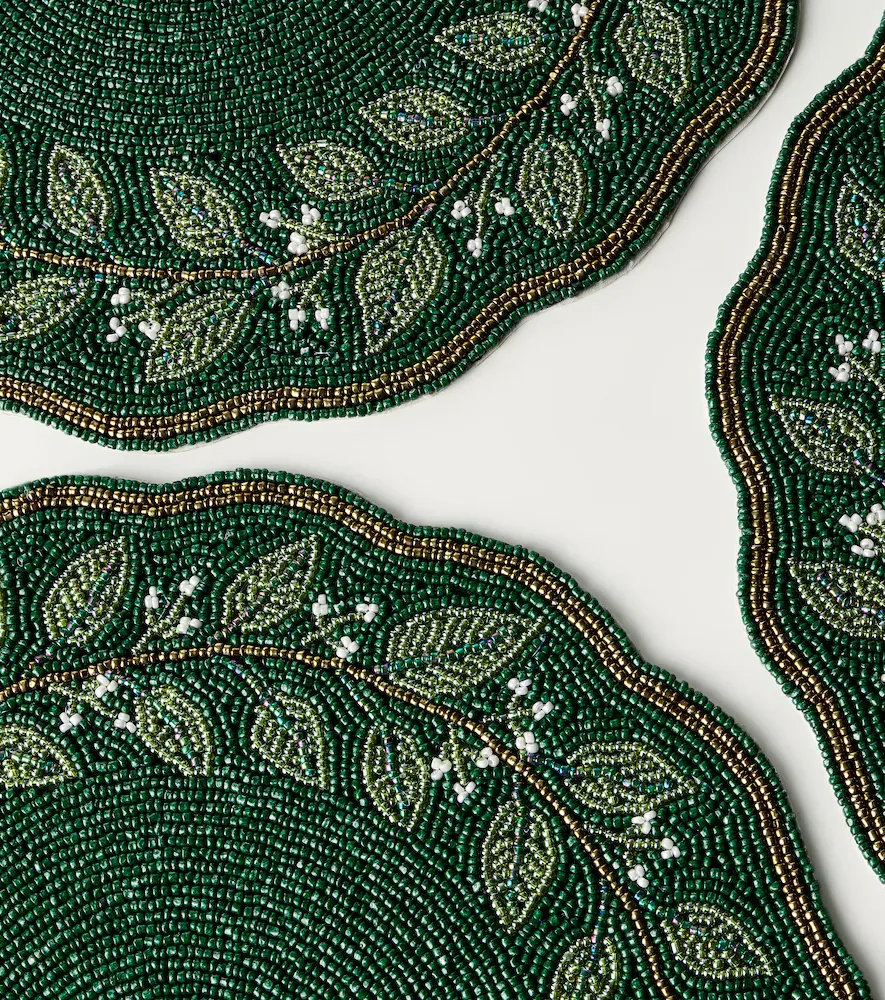 LES OTTOMANS Set of 4 beaded placemats | Thumbnail 3 LES OTTOMANS Set of 4 beaded placemats | Thumbnail 3