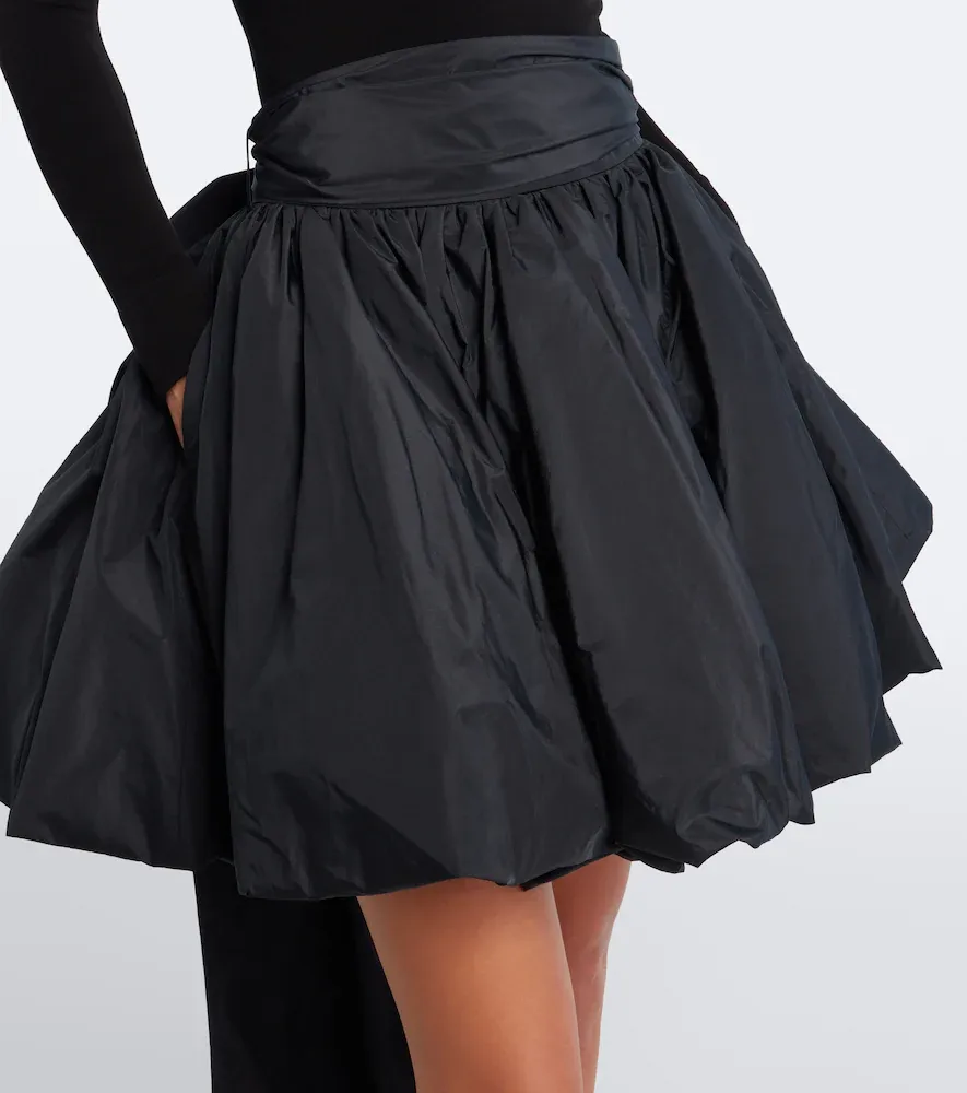 BLUMARINE Bow-detail taffeta miniskirt | Thumbnail 3