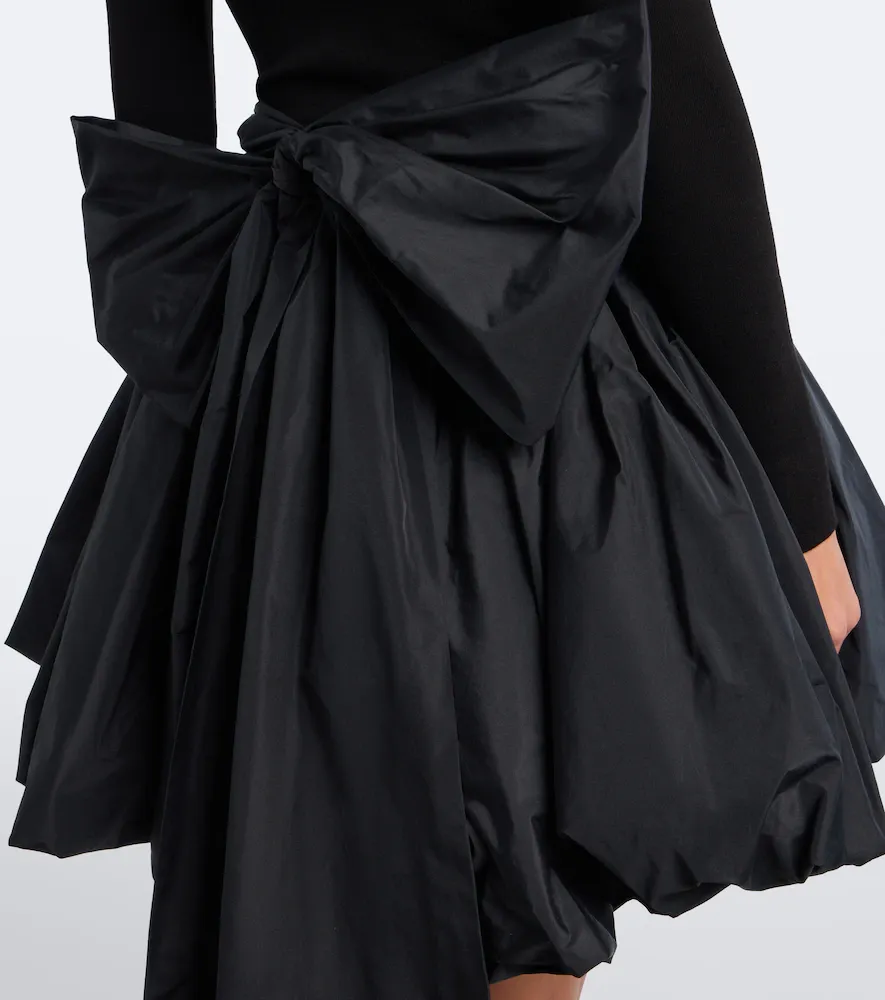 BLUMARINE Bow-detail taffeta miniskirt | Thumbnail 5