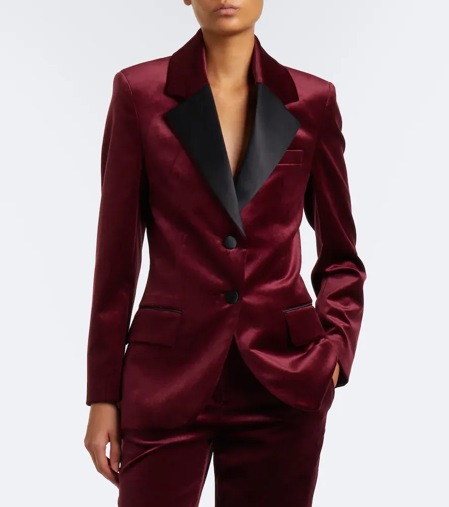 Victoria Beckham Camilla cotton-blend velvet tuxedo jacket | Thumbnail 5 Victoria Beckham Camilla cotton-blend velvet tuxedo jacket | Thumbnail 5