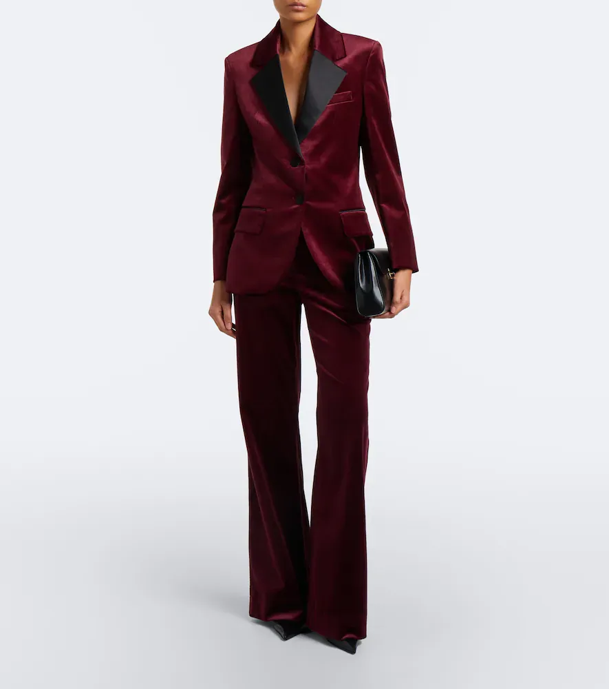 Victoria Beckham Camilla cotton-blend velvet tuxedo jacket | Thumbnail 6 Victoria Beckham Camilla cotton-blend velvet tuxedo jacket | Thumbnail 6