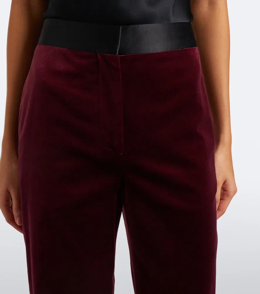 Victoria Beckham Alina cotton-blend velvet wide-leg pants | Thumbnail 3 Victoria Beckham Alina cotton-blend velvet wide-leg pants | Thumbnail 3