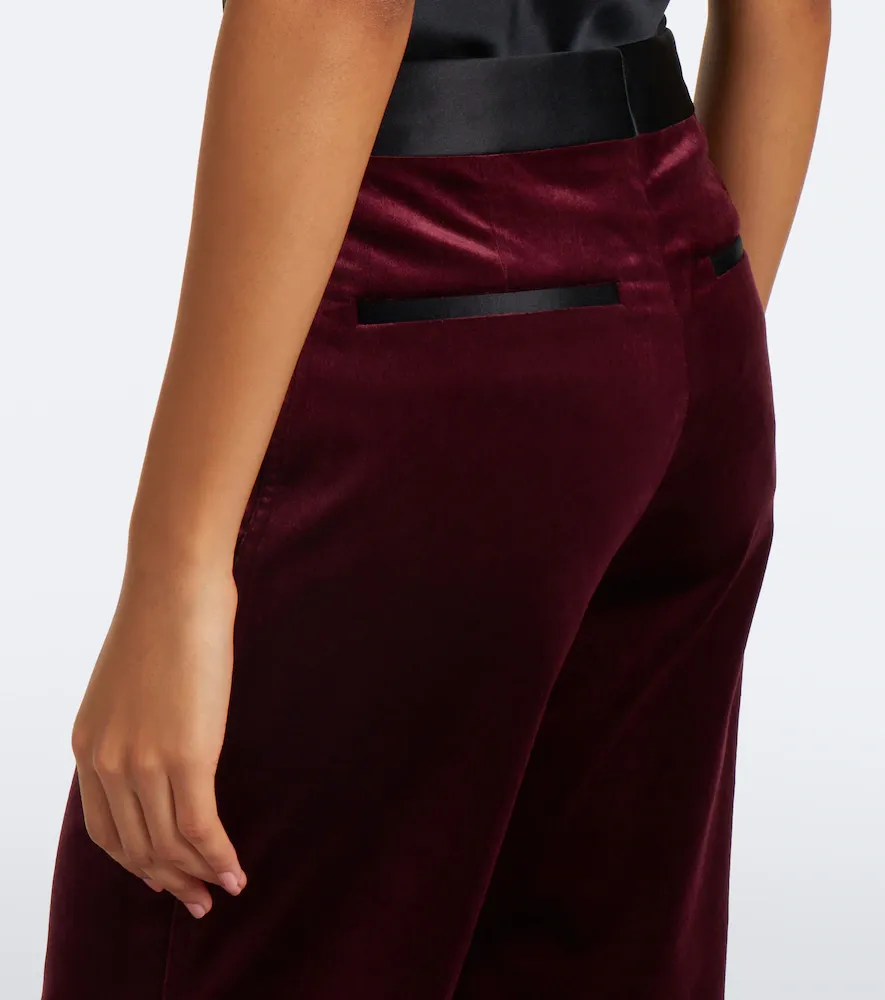 Victoria Beckham Alina cotton-blend velvet wide-leg pants | Thumbnail 5 Victoria Beckham Alina cotton-blend velvet wide-leg pants | Thumbnail 5