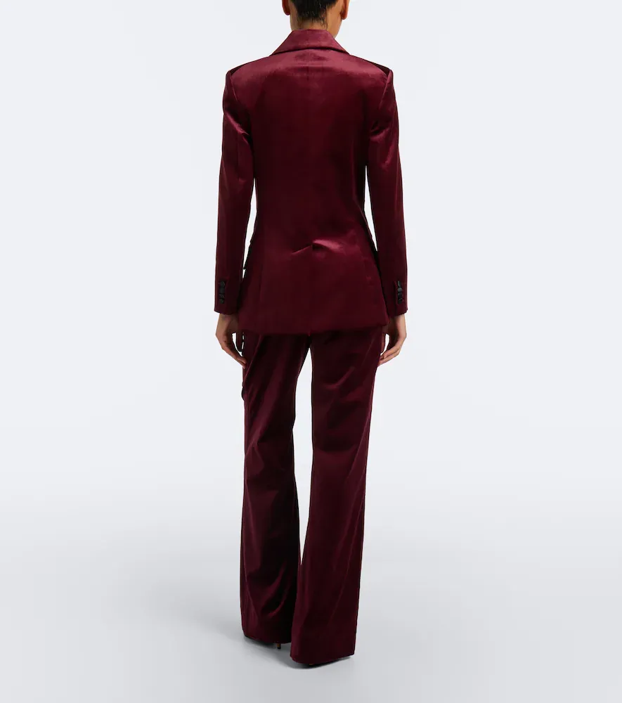 Victoria Beckham Alina cotton-blend velvet wide-leg pants | Thumbnail 6 Victoria Beckham Alina cotton-blend velvet wide-leg pants | Thumbnail 6