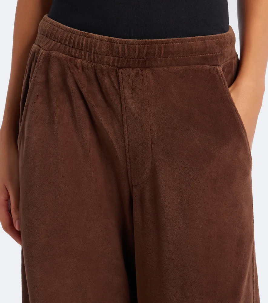 Citizens of Humanity Brynn cotton-blend velour straight pants | Thumbnail 4