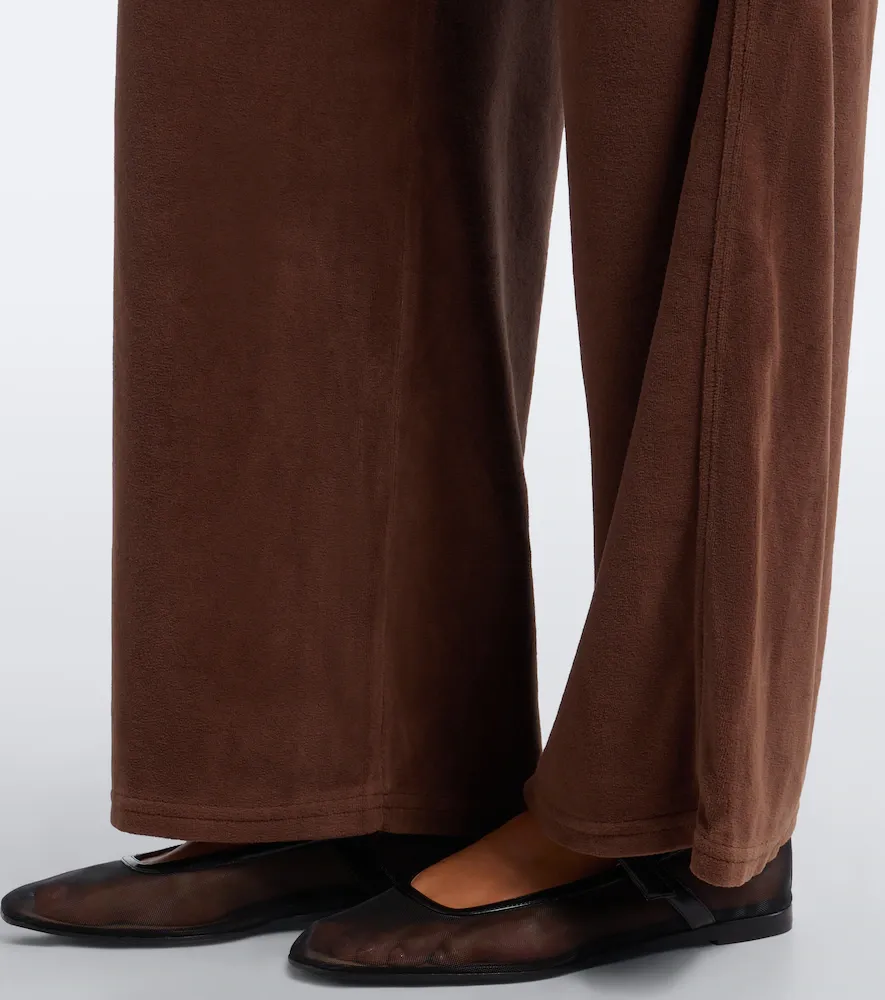 Citizens of Humanity Brynn cotton-blend velour straight pants | Thumbnail 6