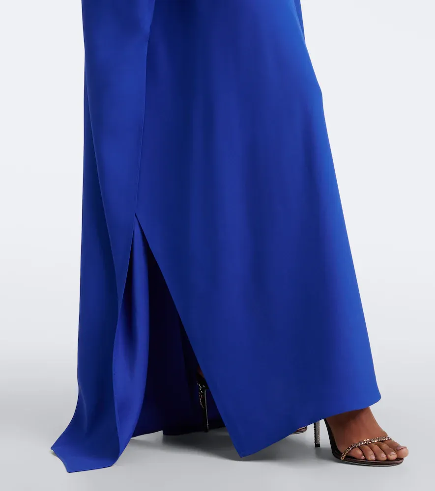 Taller Marmo 10am feather-trimmed crêpe cady kaftan | Thumbnail 6 Taller Marmo 10am feather-trimmed crêpe cady kaftan | Thumbnail 6