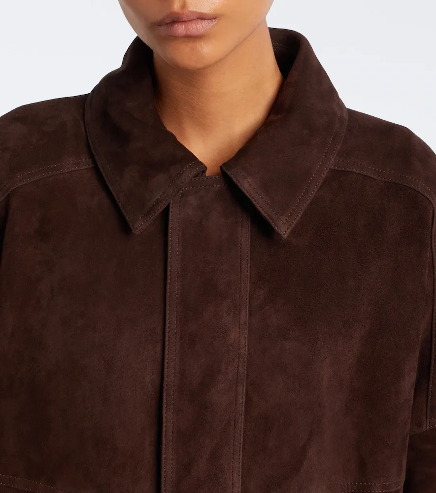 Nour Hammour Dalma suede blouson jacket | Thumbnail 7 Nour Hammour Dalma suede blouson jacket | Thumbnail 7