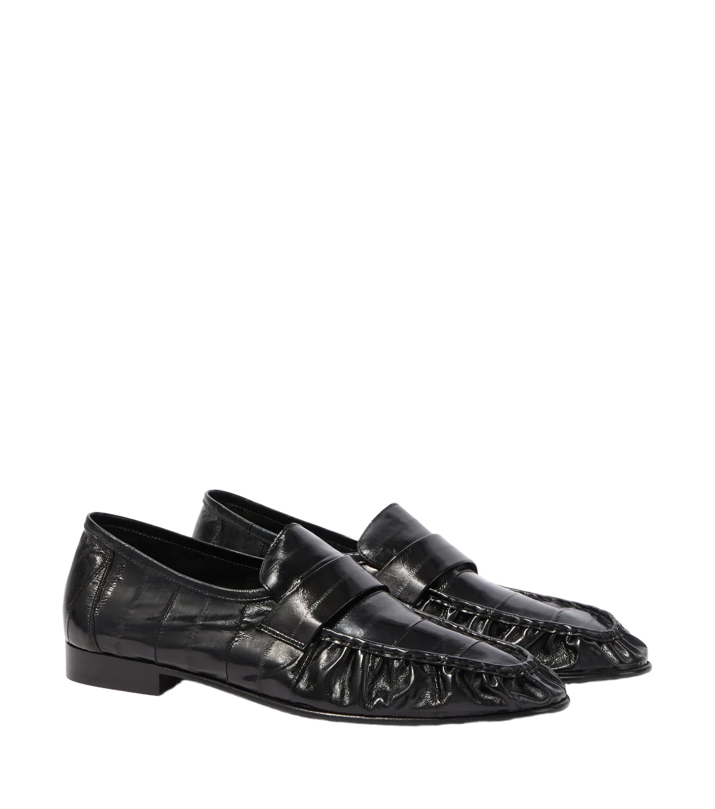 The Row Soft Two eel leather penny loafers