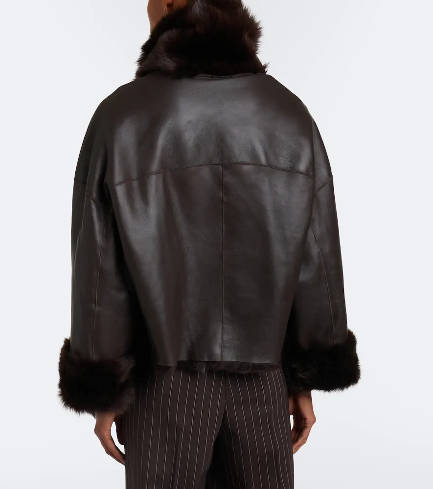 Nour Hammour Venezia reversible leather jacket | Thumbnail 2
